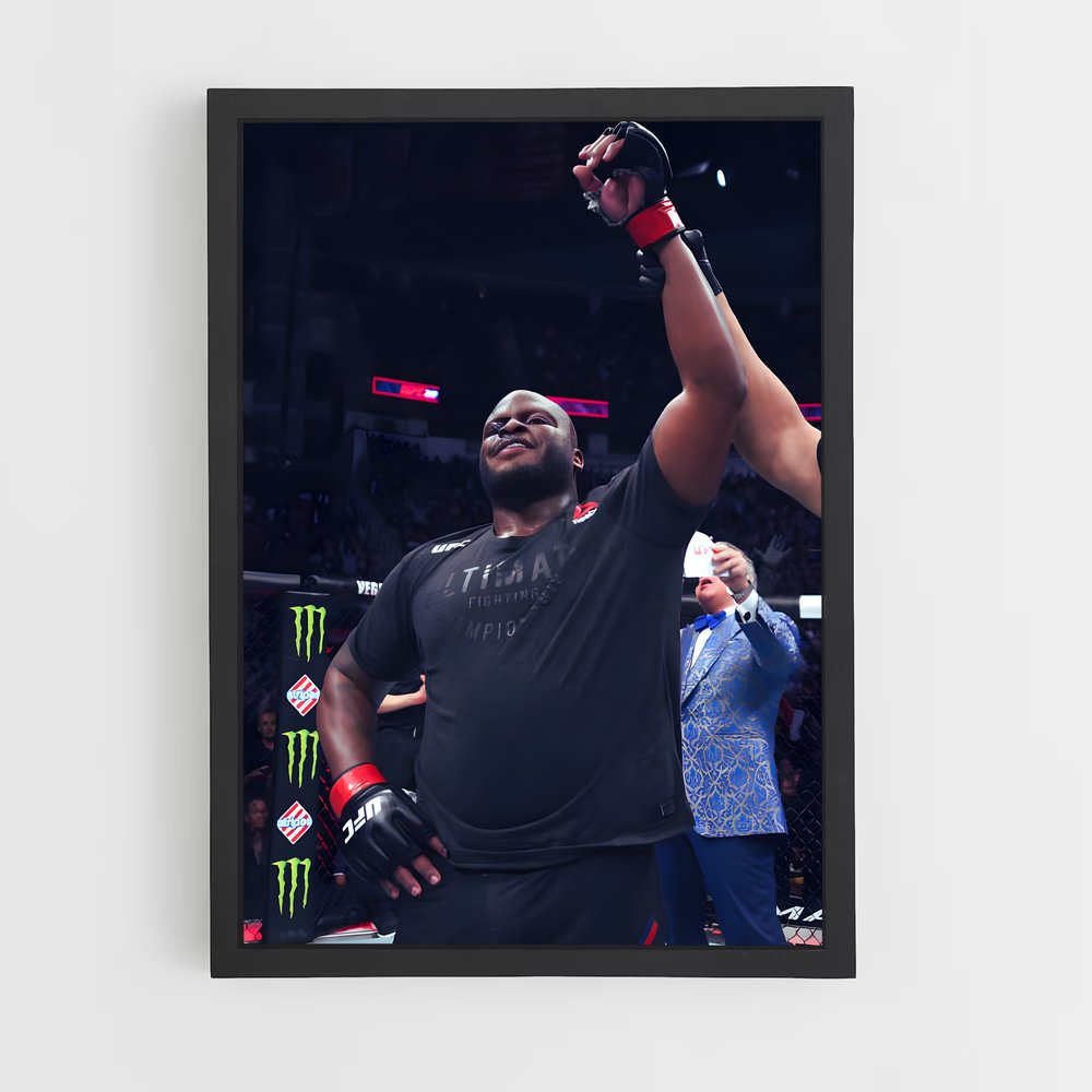 Poster Derrick lewis poing – affiche MMA (vue 2)